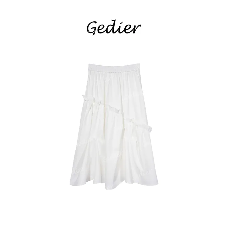【歌蒂尔】2025年夏季欧若风简约现代拼接半身裙 EG520251Y