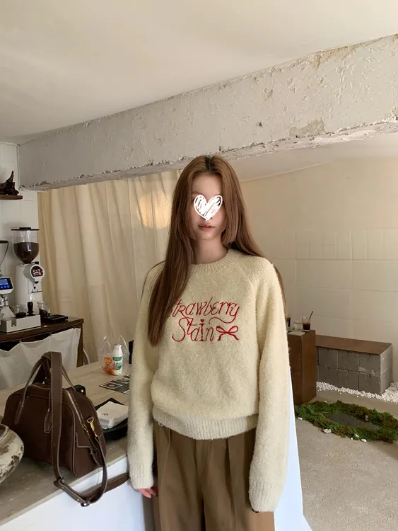 【奶油福福】毛衣女秋冬慵懒高级感百搭上衣长袖独特漂亮减龄针织衫