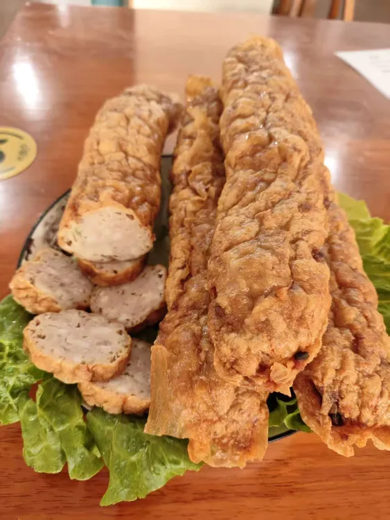 纯手工制作猪肉卷，