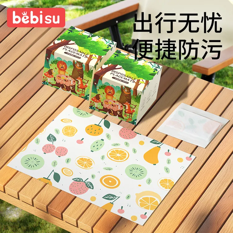 一次性餐垫宝宝便携外出婴儿防油防水专用儿童吃饭餐椅餐桌垫桌布
