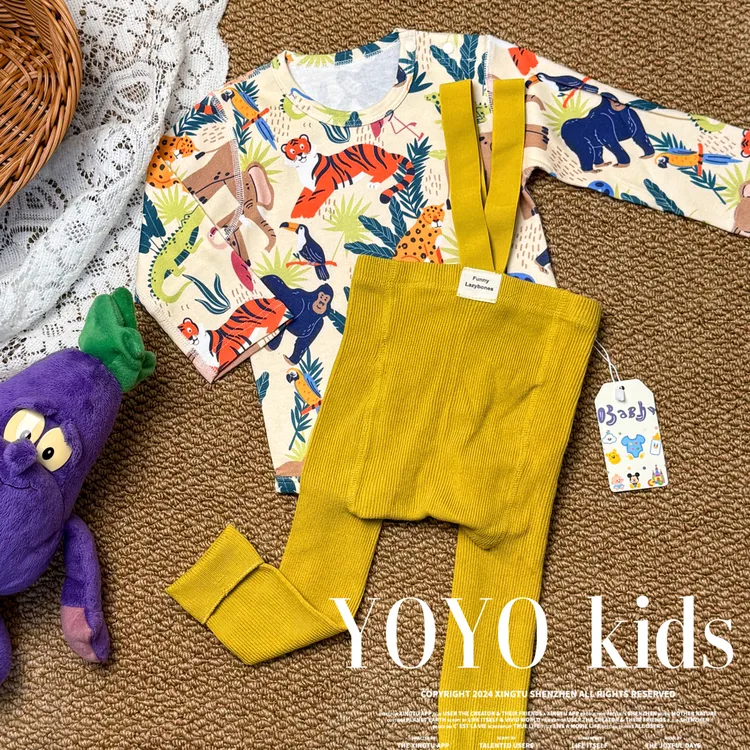 yoyo kids｜【绝美野兽派】纯棉长袖包屁衣小众连体衣柔软舒适百搭