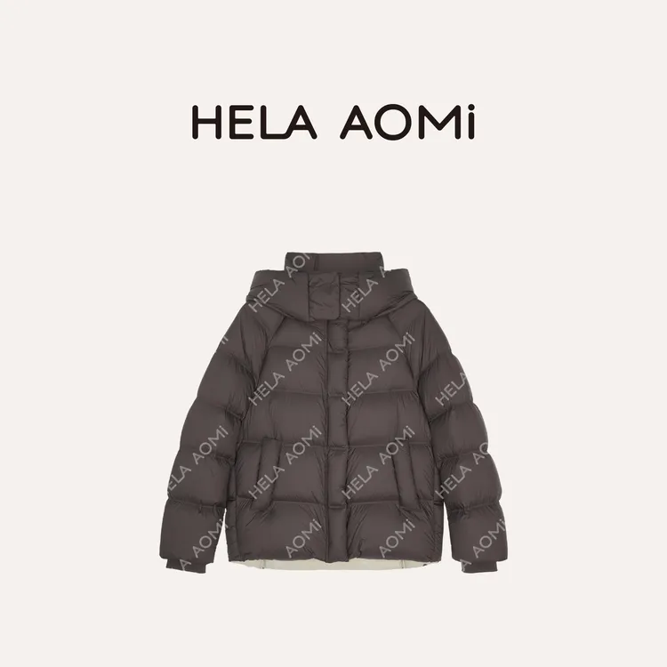 HELA AOMI “经典鹅”90白鹅绒短款精简泡芙羽绒服CY5DC25811