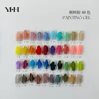YHH樱禾单罐颜料胶 U01-U40免洗质地油画胶肌理2g罐装甲油胶