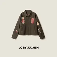 “堕落天使”破败美学刺绣做旧水洗棉工装外套 FW102010-194