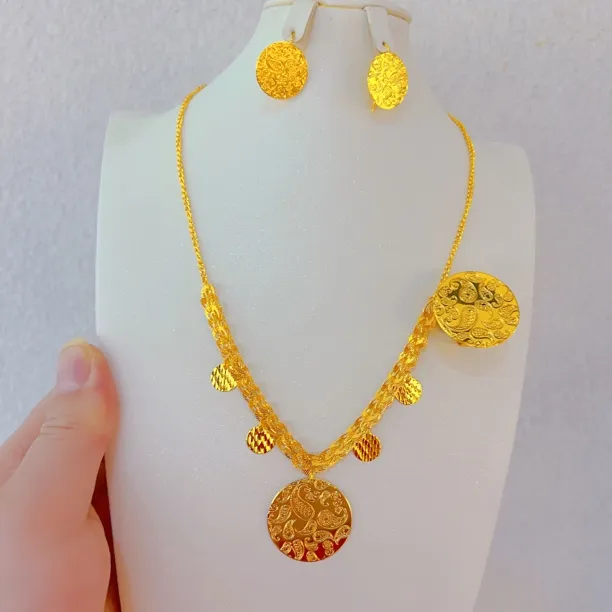 钛钢项链 338铜合金新款个性时尚项链耳环戒指民族风饰品