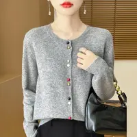 女毛针织衫打底衫时尚气质长袖开衫