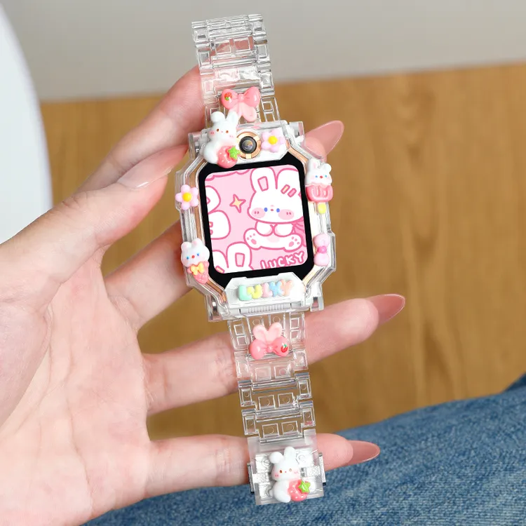 适用小天才电话手表表带z10/z11卡通手腕带z9/z8公仔立体壳z5/d2