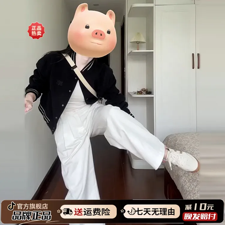 韩系学院风短款黑色棒球服秋季夹克外套女2025新款早秋独特超好看