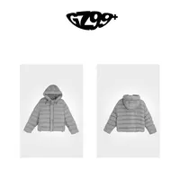 九儿 【星夜玫瑰】 冬季新款时尚连帽抽绳90白鸭绒羽绒外套-T9940