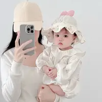 婴儿帽子夏季渔夫帽春夏薄款女童户外遮阳帽女宝宝外出防晒太阳帽
