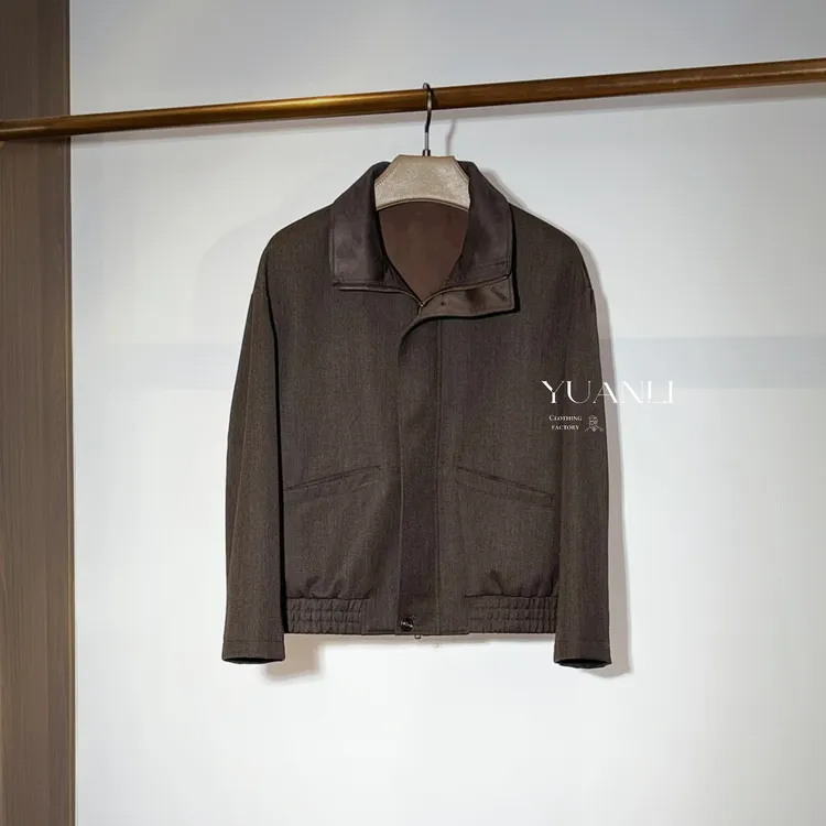 【20326-LY】 高奢男装 2025秋冬新款 男士羊毛时尚秀款百搭夹克