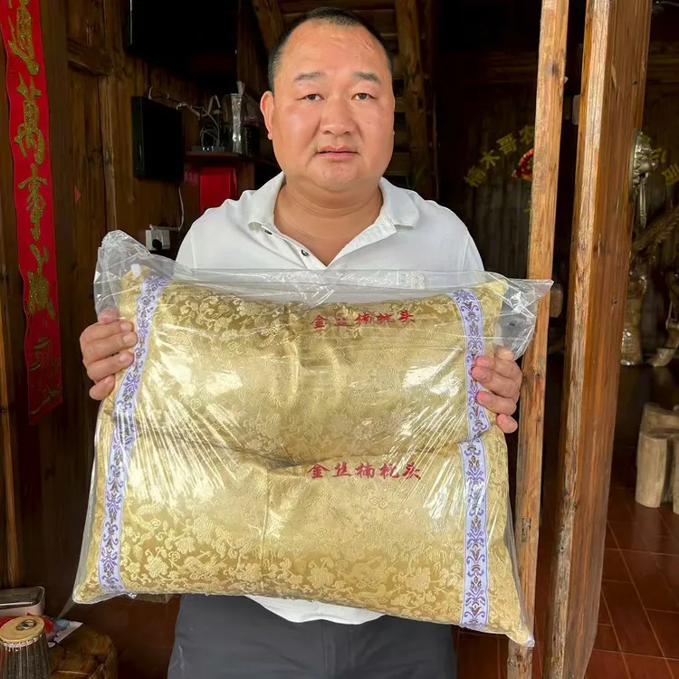 湖南楠木哥源头基地金丝楠木枕头一对2个