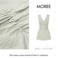 【MOREE】Eric Packer小众V领设计感连衣裙-F8518