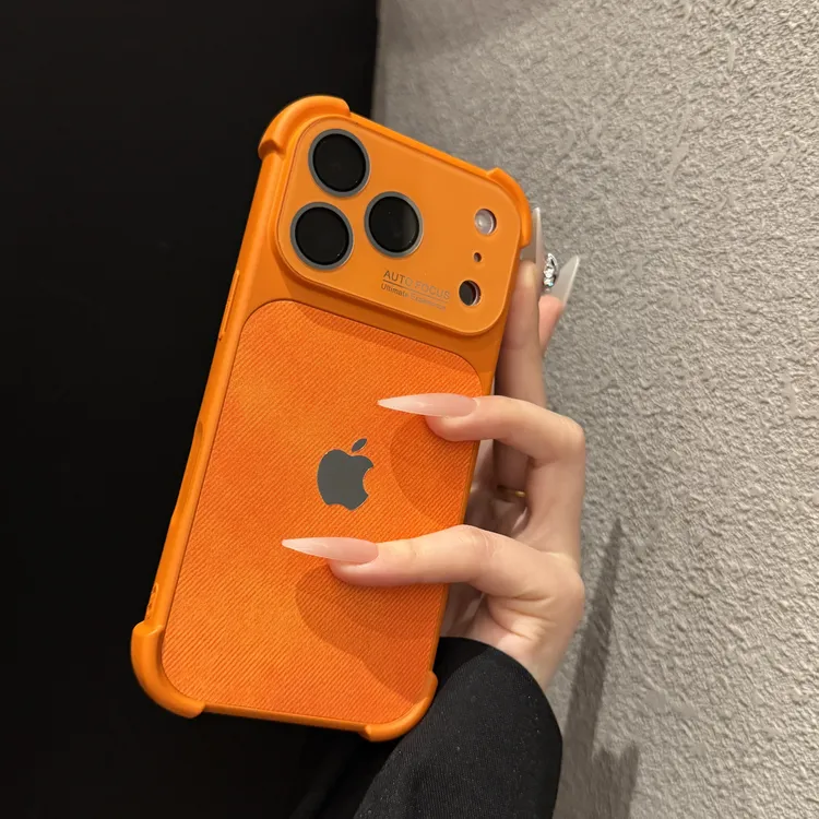 秒变17牛仔布适用苹果17promax手机壳带镜头膜iPhone16个性15小众