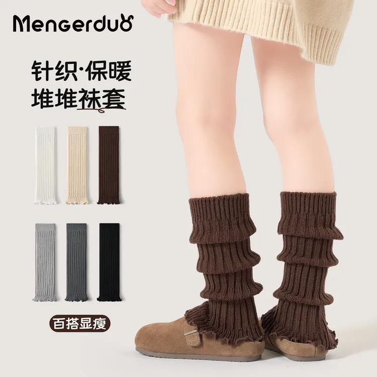 女童袜套冬季春季儿童袜套保暖堆堆袜ins百搭公主风长筒袜秋冬季