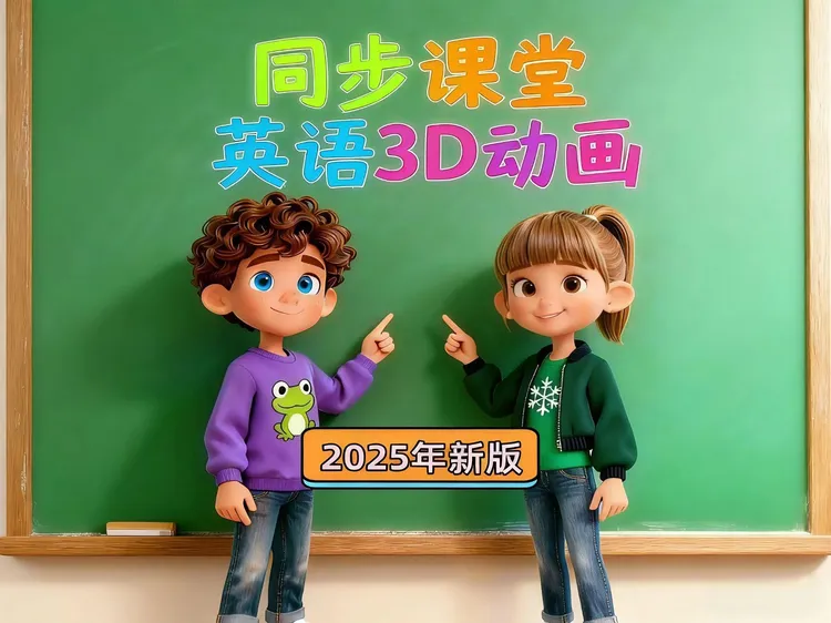 小学英语同步教材3D动画