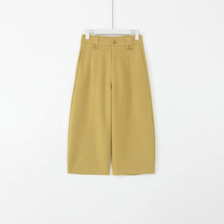 几里与麻 显瘦百搭八分阔腿裤休闲裤 裤长85 2101256