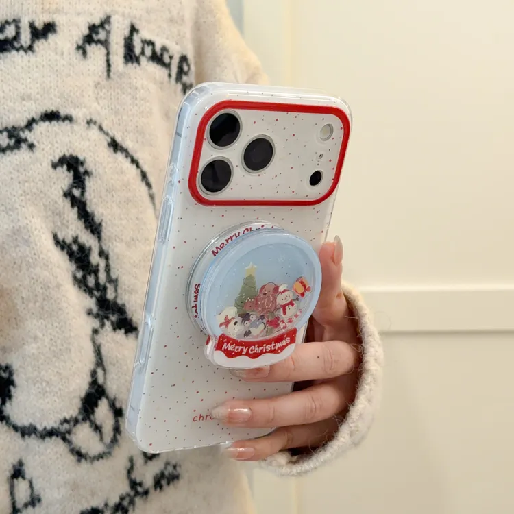 【包相机键】彩色泼墨适用于iPhone17promax苹果16/15/14手机壳卡通