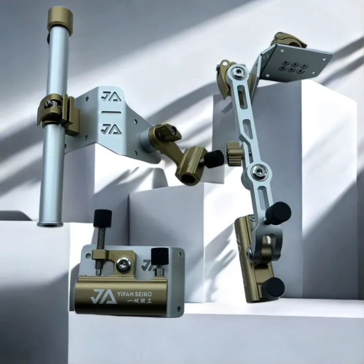 一帆精工钓箱拐角炮台左右手通用竞技炮台铝镁合金拐角支架钓箱架