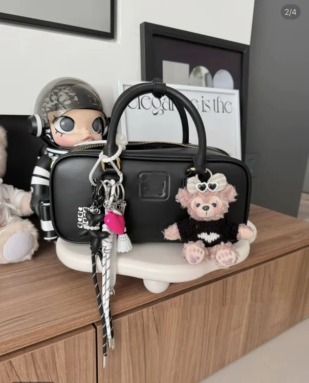 可爱miu系毛绒包挂钥匙扣公仔适合七夕女生当礼物