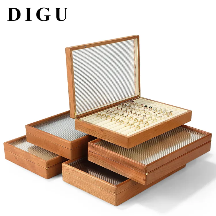 首饰盒/箱 狄古首饰木质戒指耳环耳饰项链文玩收纳盒珠宝收纳盒