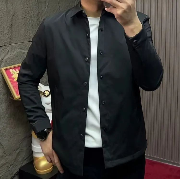 秋冬新款男士高品质商务休闲修身翻领时尚百搭保暖二棉棉服25333