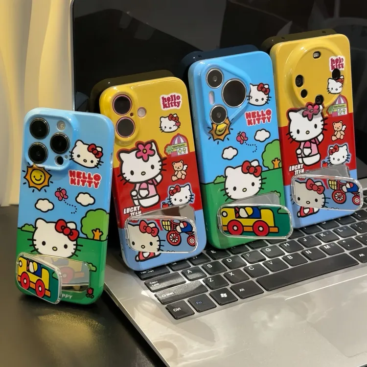 拼接单车kt适用苹果16promax手机壳iPhone15镜面支架14/13/12菲林