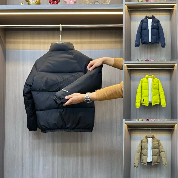 冬季必备新款立领保暖时尚百搭刺绣休闲棉服外套f837