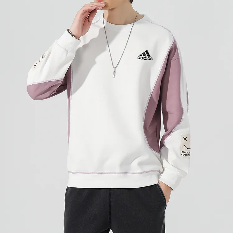 【一折专区】奥莱专柜 春秋季运动卫衣男士休闲宽松大码圆领长袖T潮