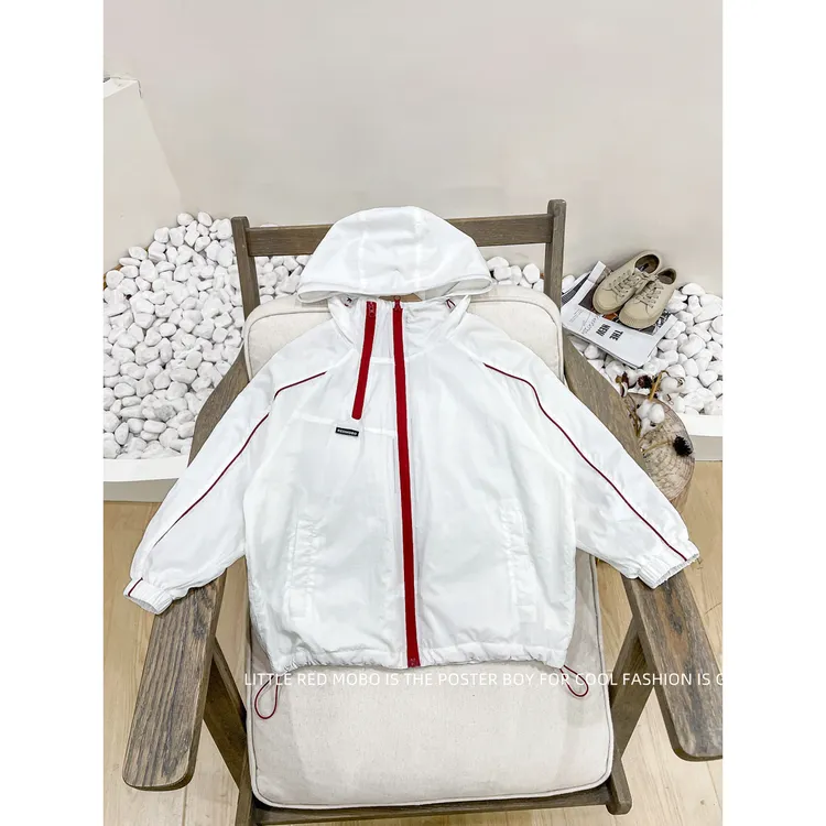 【现现】童装男童外套2025夏季新款儿童防晒衣MMY821758