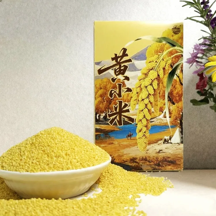西北高原原生态黄小米阳光厚米油当年新米五谷杂粮小米两盒装