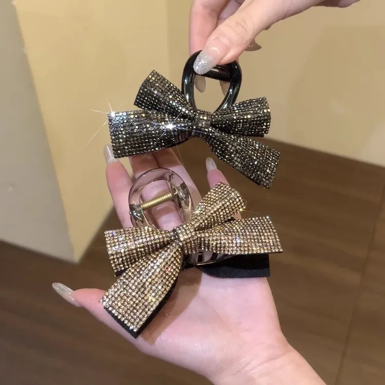 发夹气质网红轻奢发卡双面ins满钻气质网红轻奢可爱发卡双面