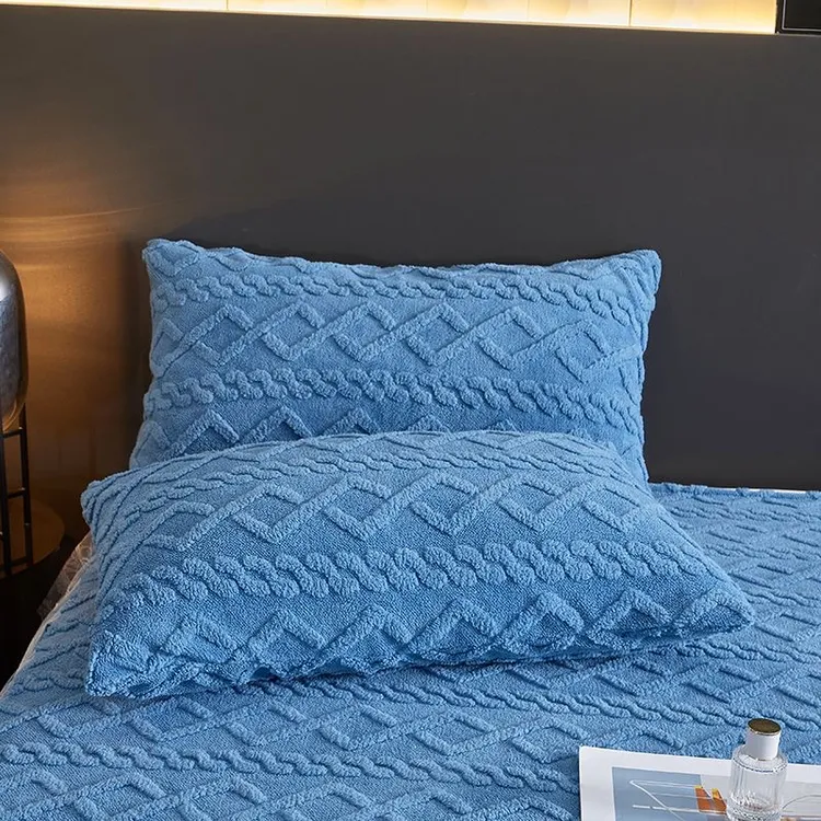 秋冬家用成人枕套通用塔芙绒冬季保暖抗静电宿舍学生枕