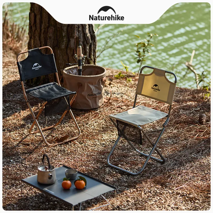 【直播专享】挪客户外便携折叠椅超轻铝合金靠背钓鱼椅子小马扎