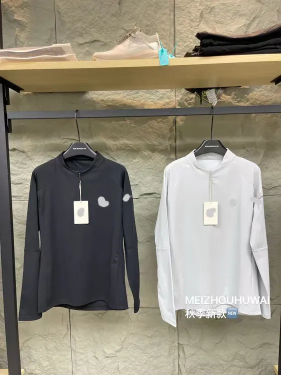 树，长袖拉链速干简约风户外休闲通用运动T恤秋季上衣男士男款时尚