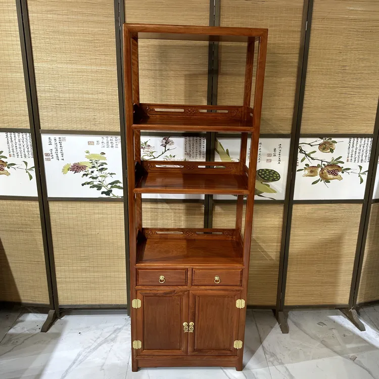 越南花梨木花梨色小书柜62乘33高178客厅摆件柜储物收纳博古柜
