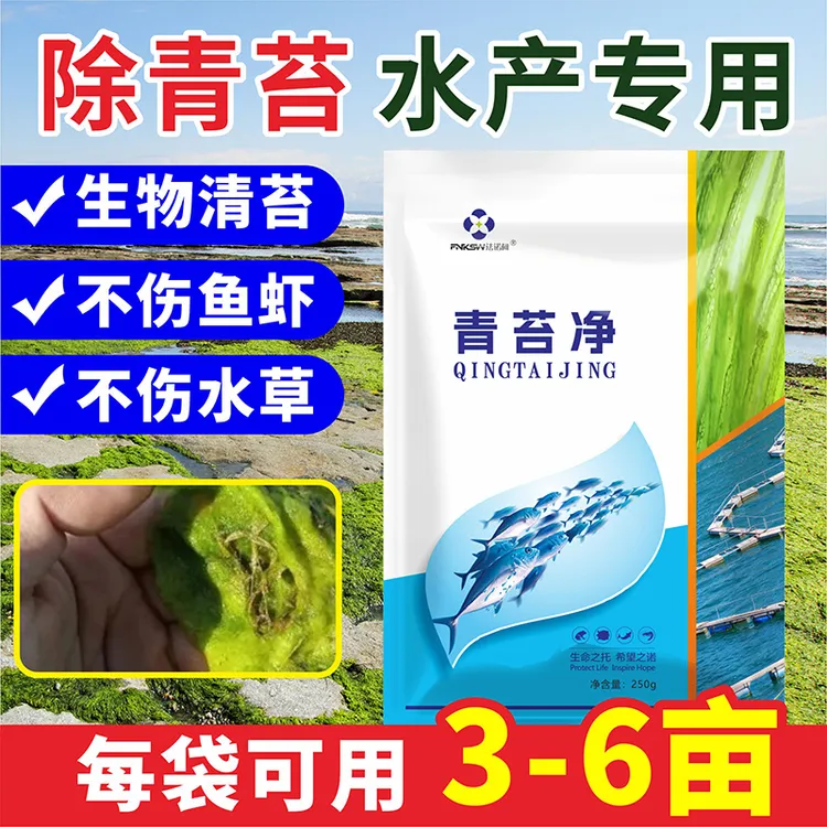青苔净水产养殖青苔克星不伤鱼虾蟹不伤水草青苔消除剂