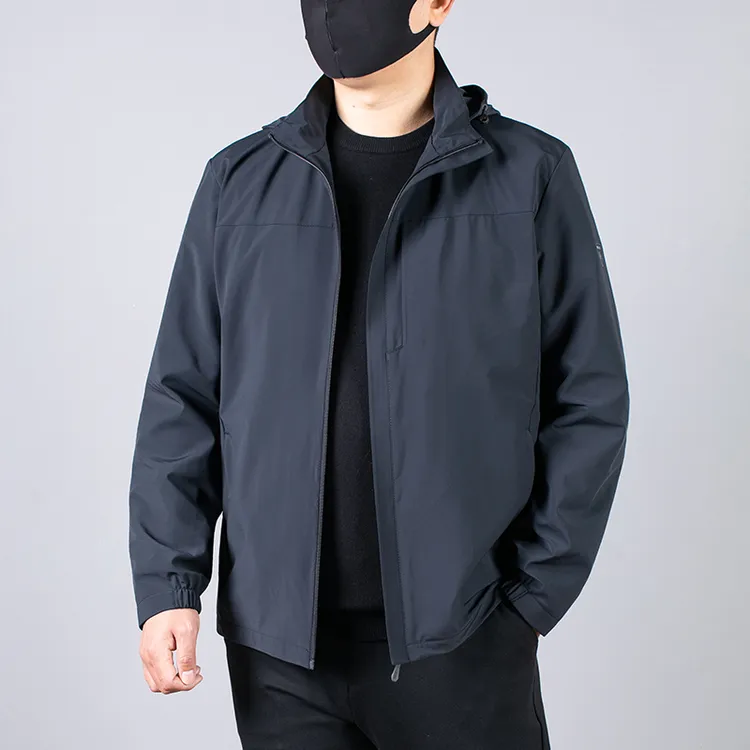Tispair大码男装春秋季运动风衣短款透气夹克加肥加大宽松薄外套