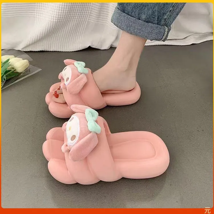 2025年新款女外穿卡通凉拖可爱甜美软底防滑居踩屎感一字拖鞋