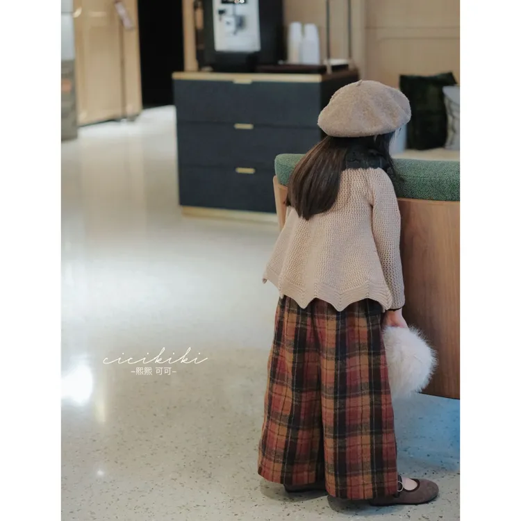 【熙熙可可】2025儿童童装秋冬韩版时尚长袖套头针织毛衣 MY2518