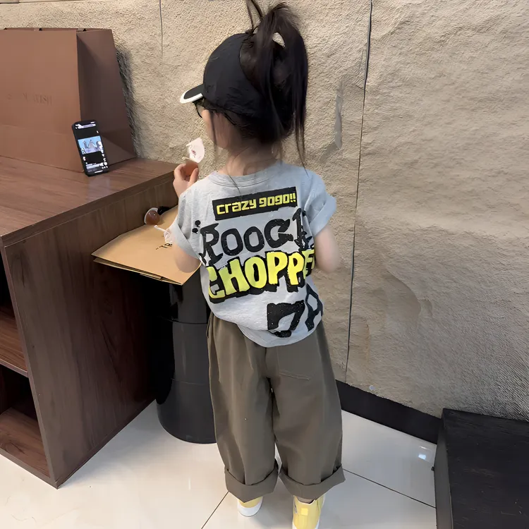 儿童短袖童装2025夏季新款卡通洋气印花T恤休闲女童宝宝上衣