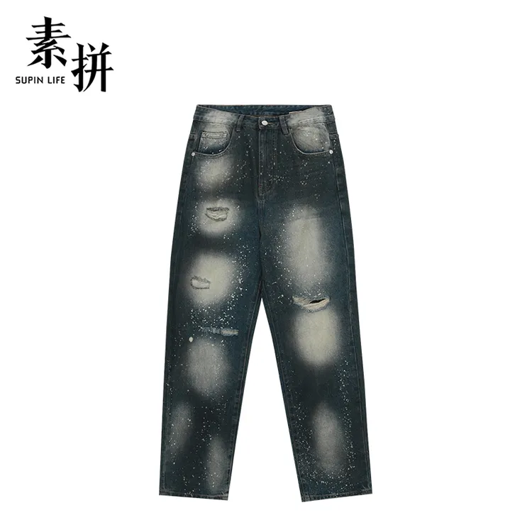 素拼牛仔裤SPBZK335108AM