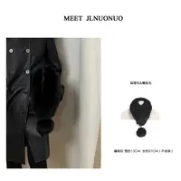 JLNUONUO    [本色]大狐狸毛双面皮草黑色毛领围脖