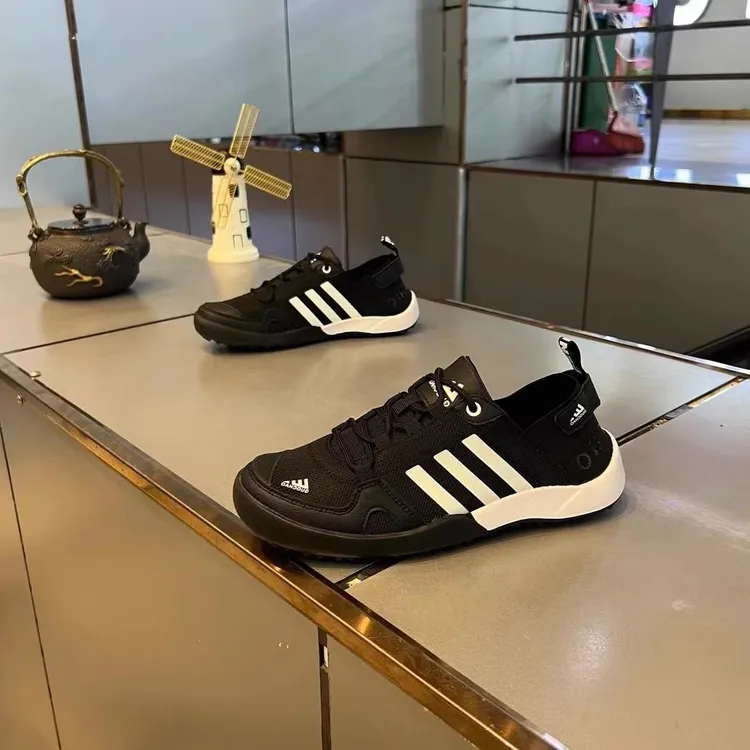 男鞋夏季新款三道杠潮牌学生情侣款百搭透气网布爆款运动休闲板鞋