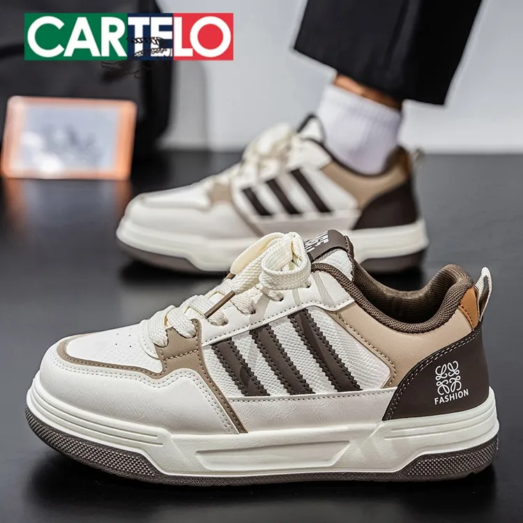 卡帝乐鳄鱼男鞋秋季新款运动休闲鞋软底男士阿甘鞋厚底老爹潮鞋子