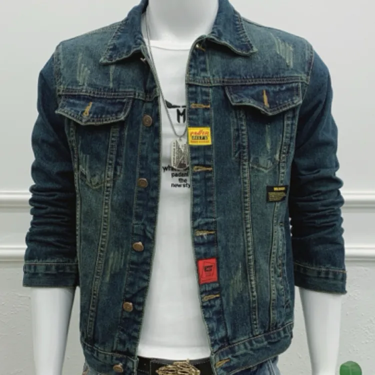 春季基础大众耐磨复古男夹克时尚牛仔短款韩版上衣潮流