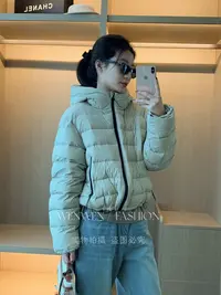 WEN 25新款韩系百搭轻薄排骨连帽羽绒服WWW0417