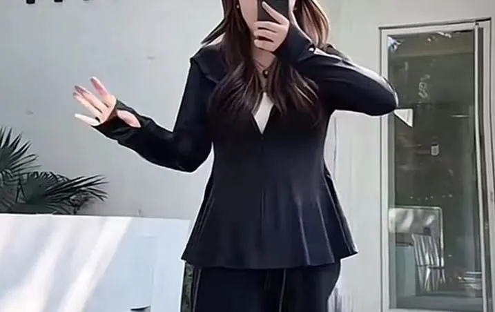 8721夏季女款薄款防晒衣搭配大码女装