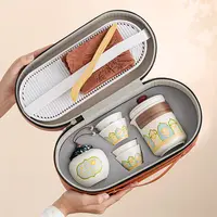 【新疆包邮】便携式旅行茶具批发户外功夫茶具套装快客杯节日