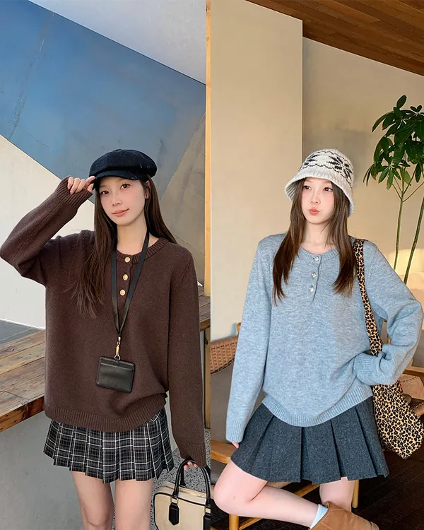 长大码慵懒风圆领显瘦毛衣胖mm2025冬季新款宽松内搭上衣女68753